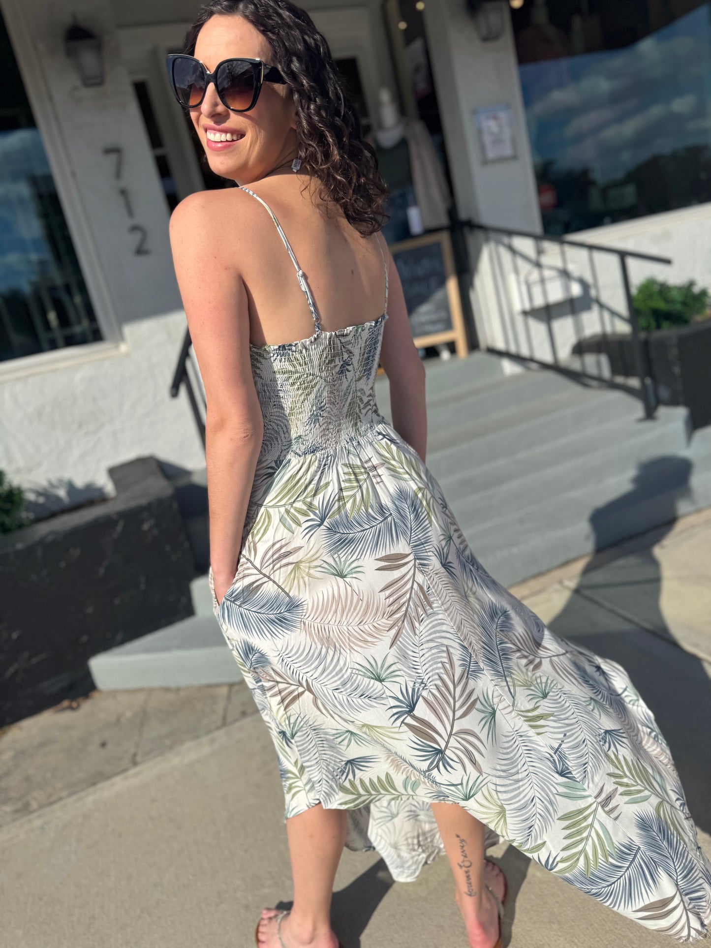 Island Muse Leaf Dress