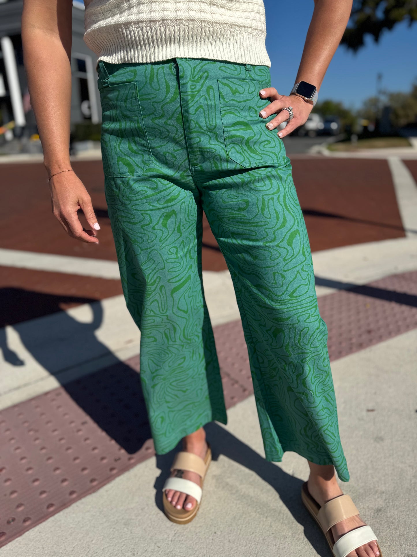 The Retro Remix Pants - Green