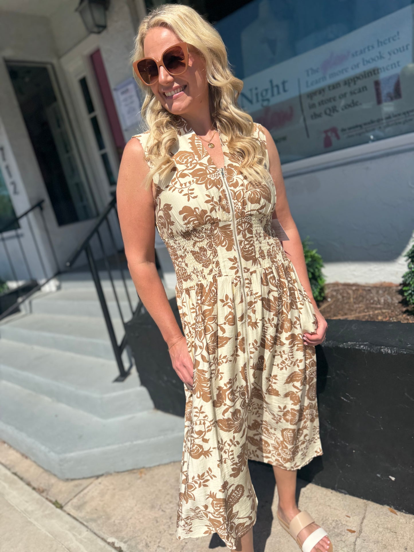 The Tea Time Midi Dress - Paisley