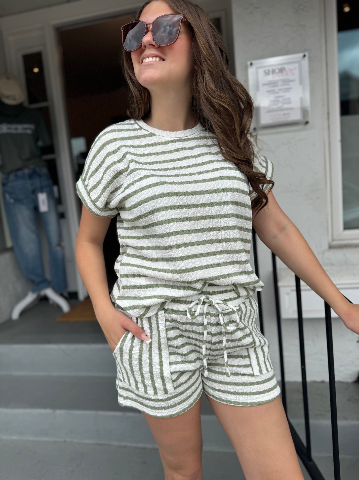 The Seabreeze Stripe Lounge Set