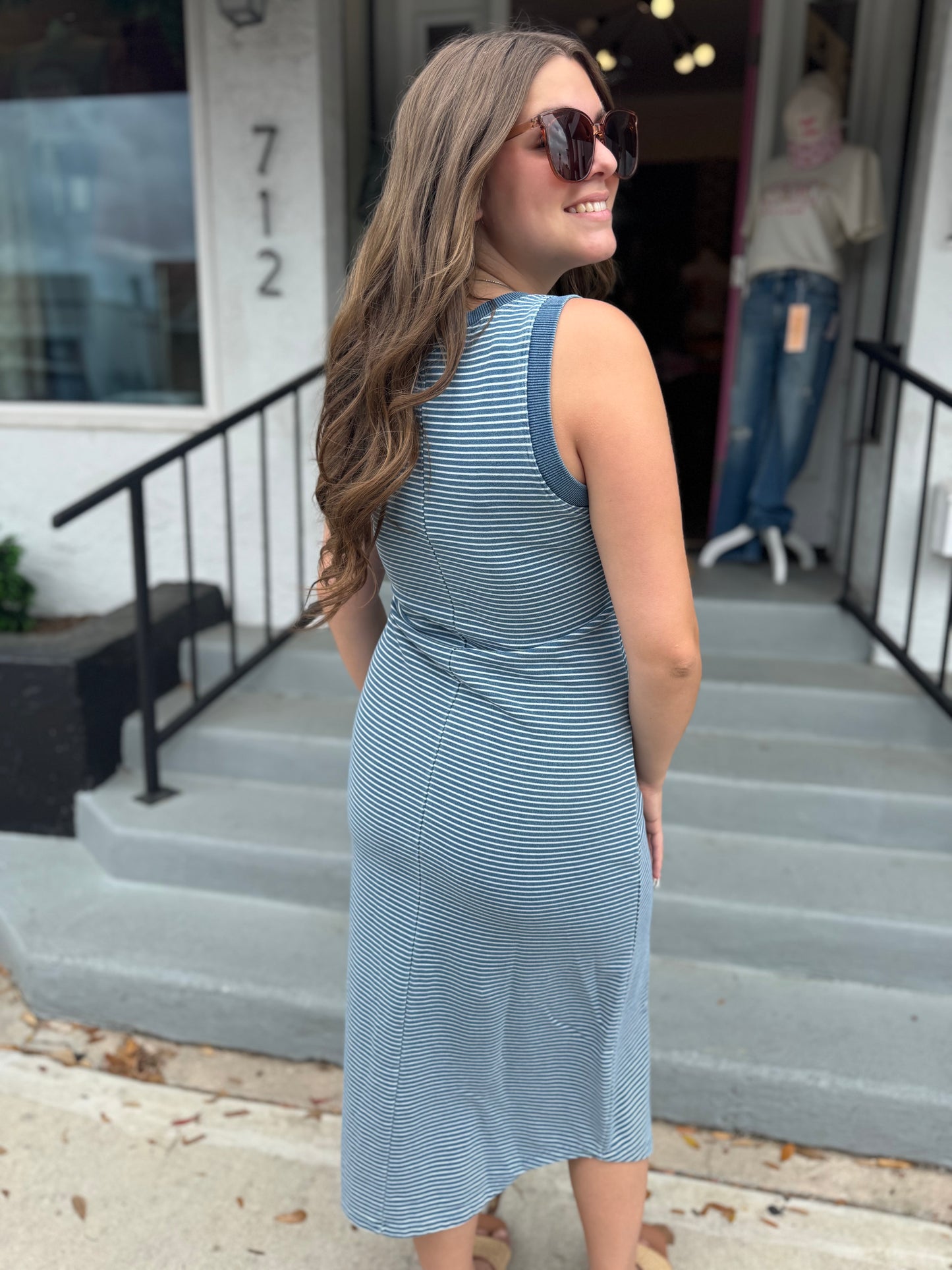 Azure Drift Maxi Dress