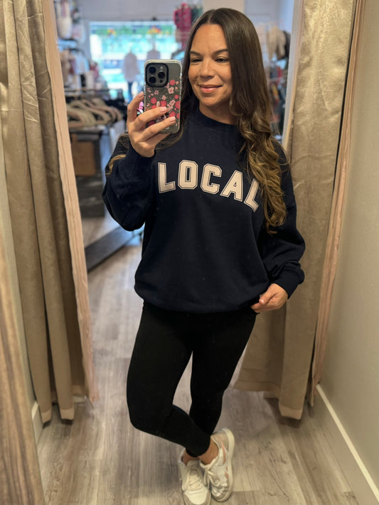 Local Relaxed Fit Sweatshirt - Navy