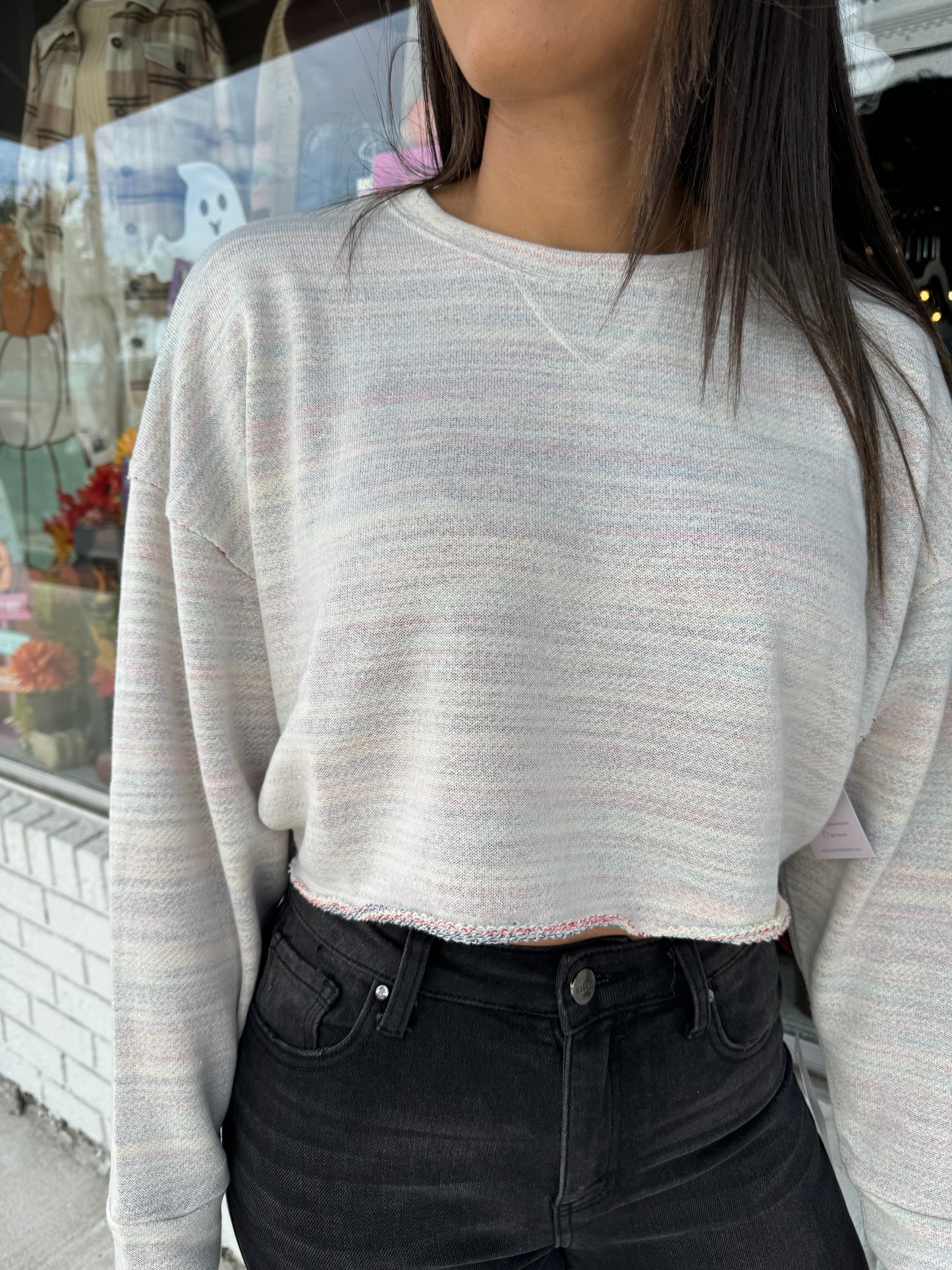 Pretty Please Knit Crop Top - Cream